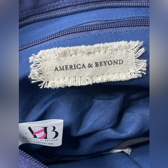 America & Beyond Hand-woven jacquard Mini Tote NWT - Picture 12 of 16